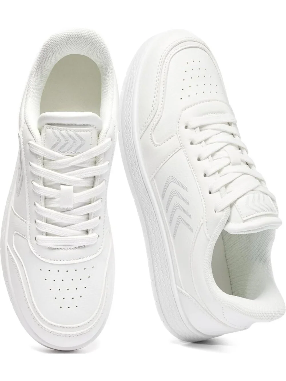 Women's White Lightweight Slip On Comfortable Chic Color Casual Fashion Sneaker
